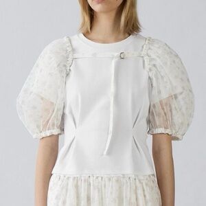 NEW GU Bolero Set T-Shirt by rokh Size XS Kawaii Floral